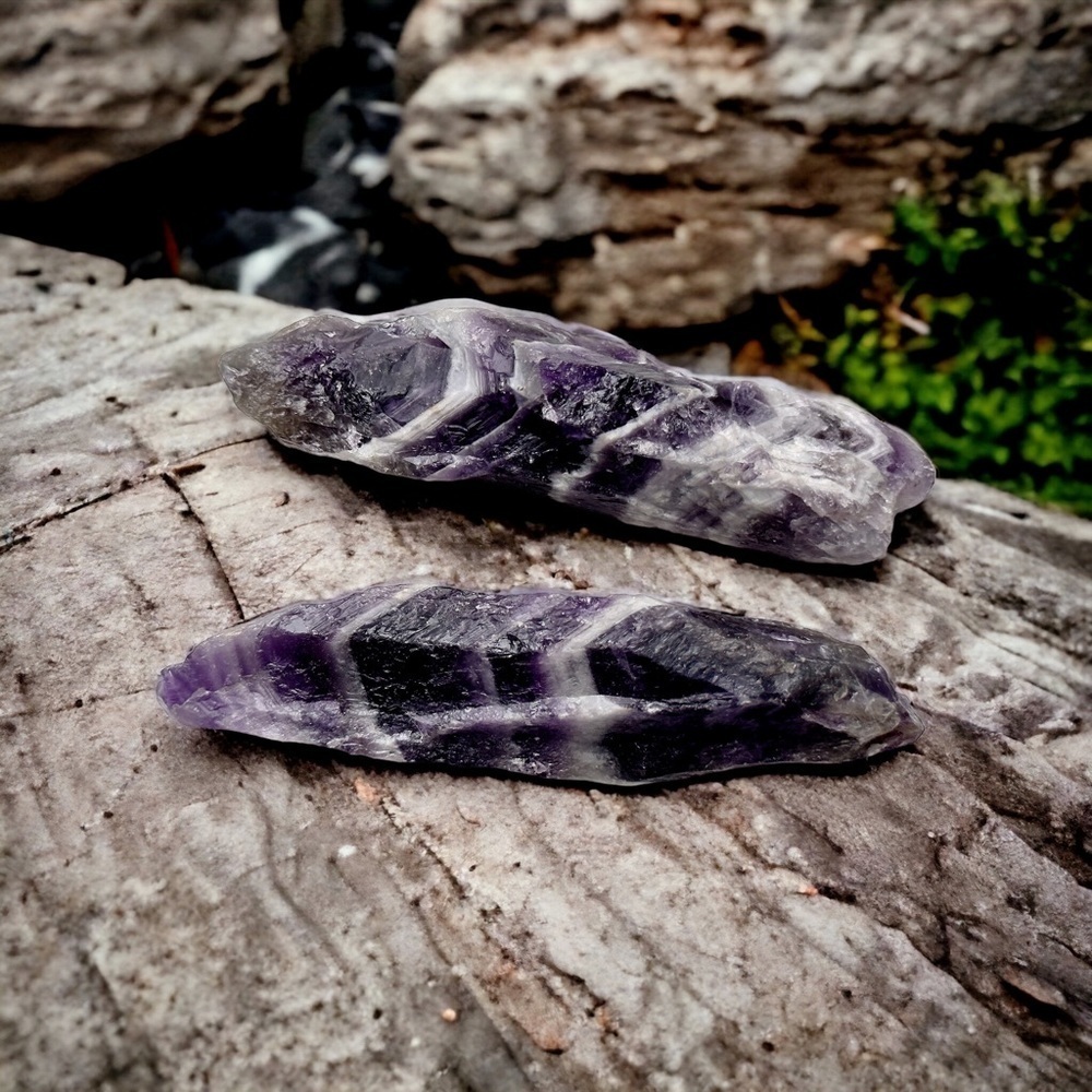 RAW Amethyst Natural Crystal Point Wands